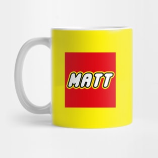 MATT - Personalized LEGO Name Mug